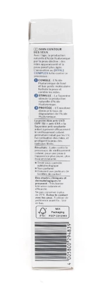 Eucerin Hyaluron-Filler + 3x Effect Eyes Contour Care SPF15 1 x 15ml Tube