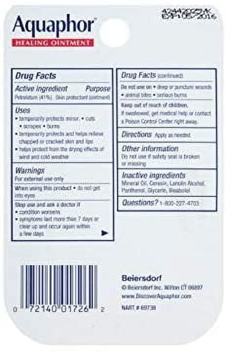 Aquaphor Healing Ointment Advanced Therapy Skin Protectant 0.25 oz