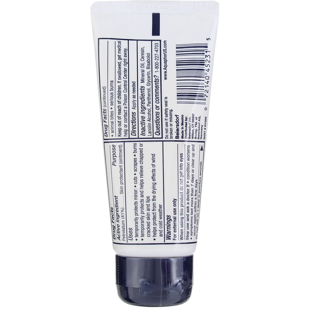 Aquaphor Advanced Therapy Healing Ointment Skin Protectant Tube, Unscented, 1.75 oz (5 Pack) (Bundle)