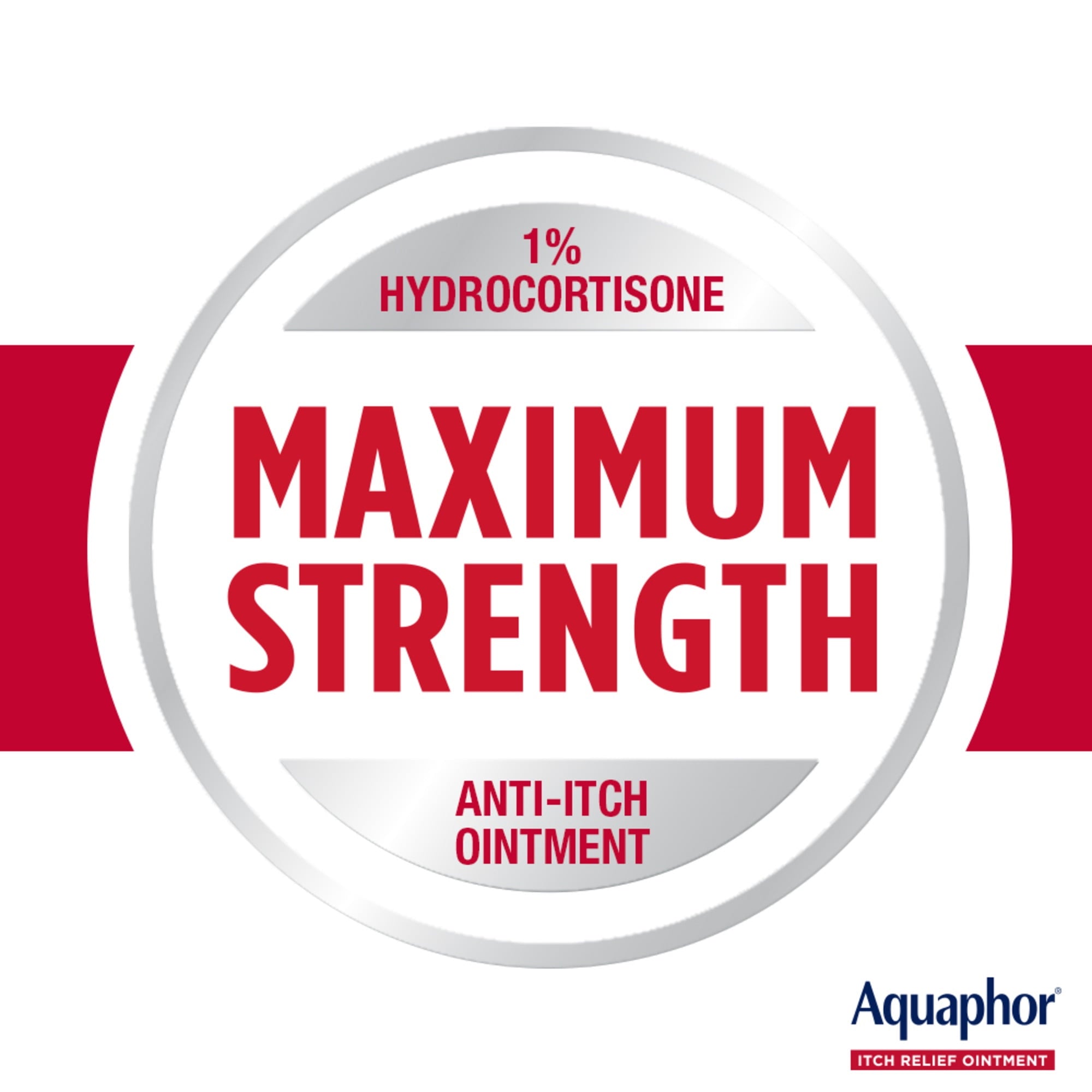 Aquaphor Itch Relief Ointment, Hydrocortisone Anti-Itch Cream, Fast-Acting, 1 oz