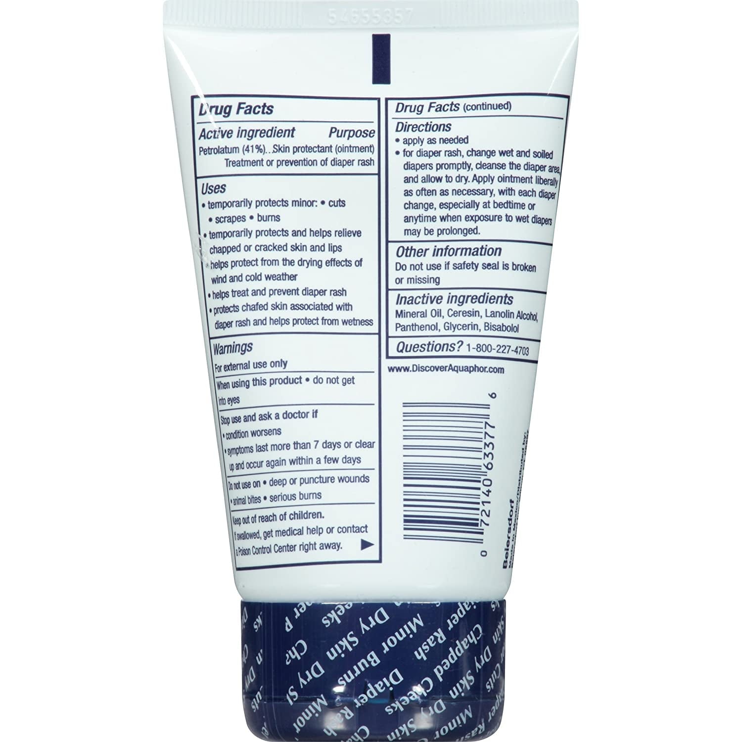 Aquaphor Baby Healing Ointment 3 oz (Pack of 2)