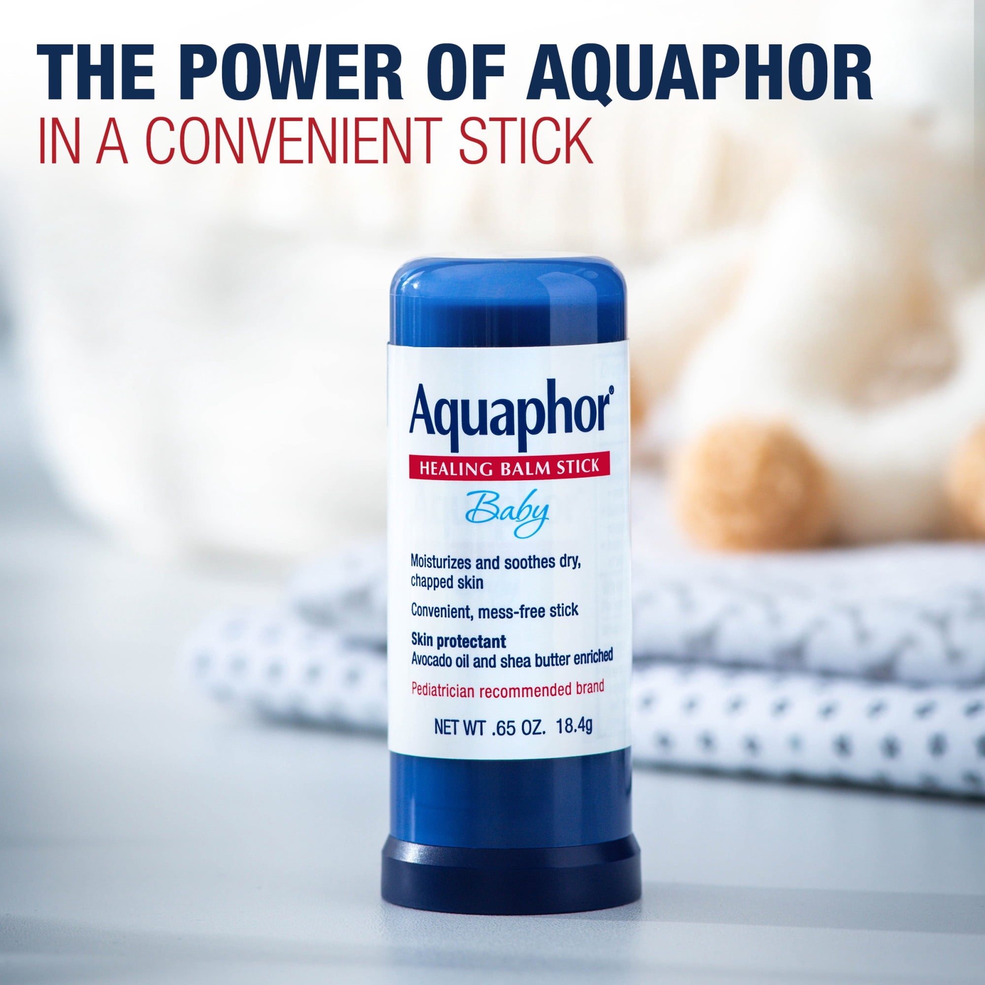 (2 pack) Aquaphor Baby Healing Balm Stick for Dry, Chapped, Chafed Skin, Hypoallergenic, Mess-Free, 0.65 oz