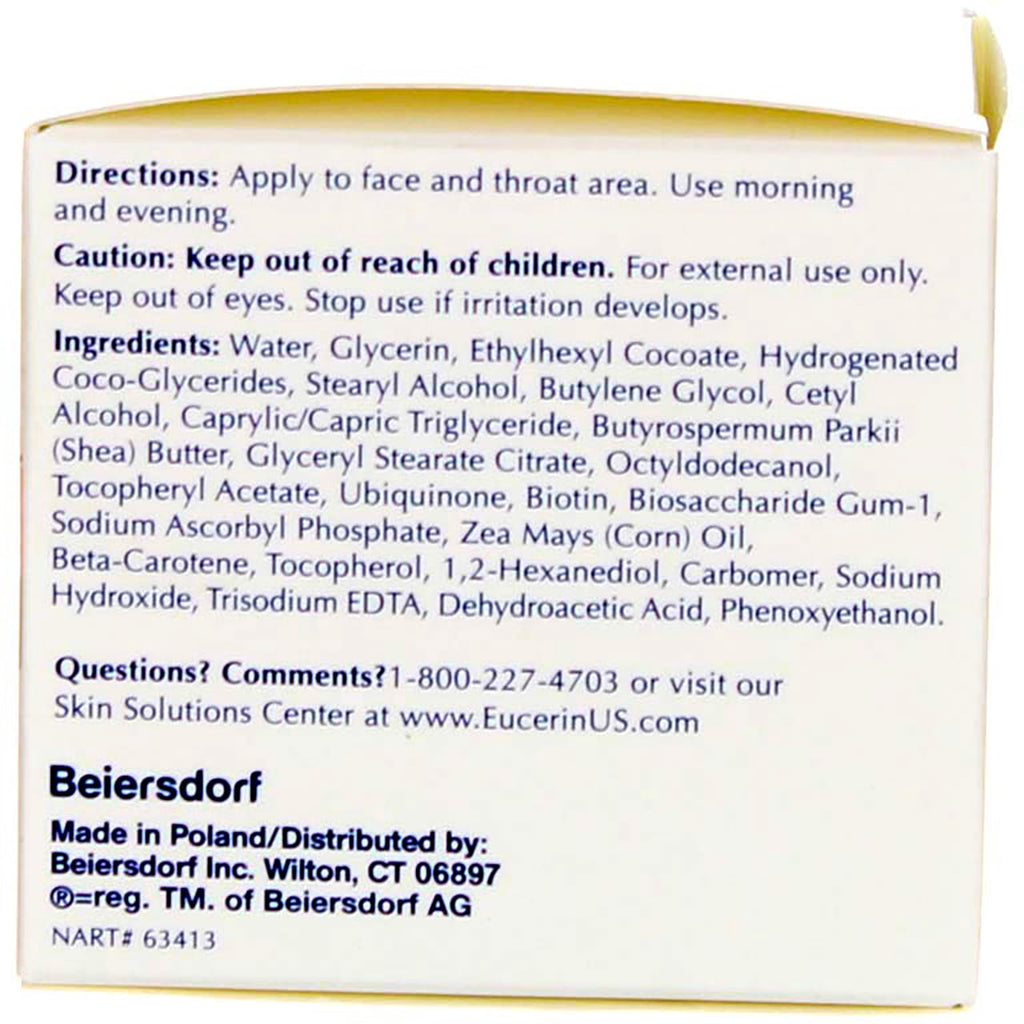 Eucerin Sensitive Skin Experts Q10 Anti-Wrinkle Face Creme 1.70 oz (Pack of 2)