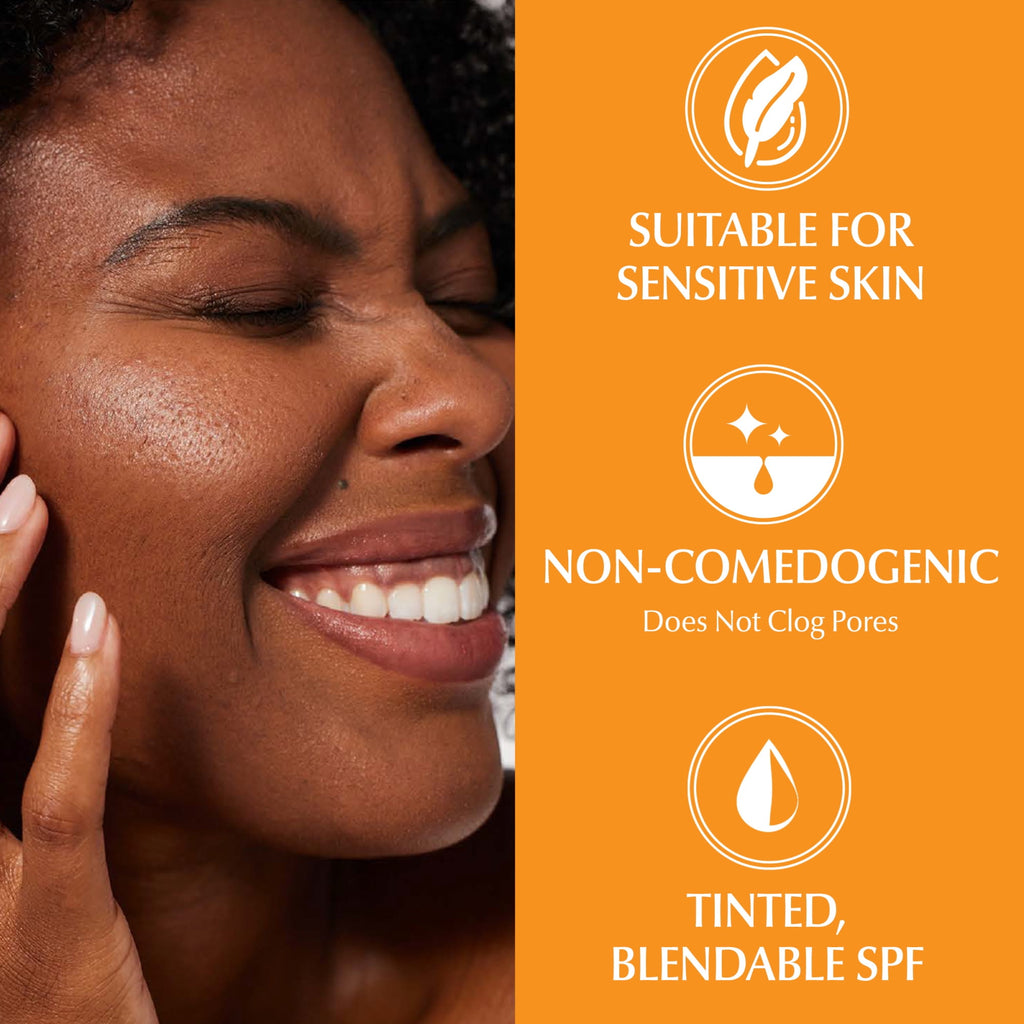 Eucerin Sun Sensitive Mineral Tinted Face Sunscreen Lotion with Zinc Oxide, SPF 35, 1.7 fl oz