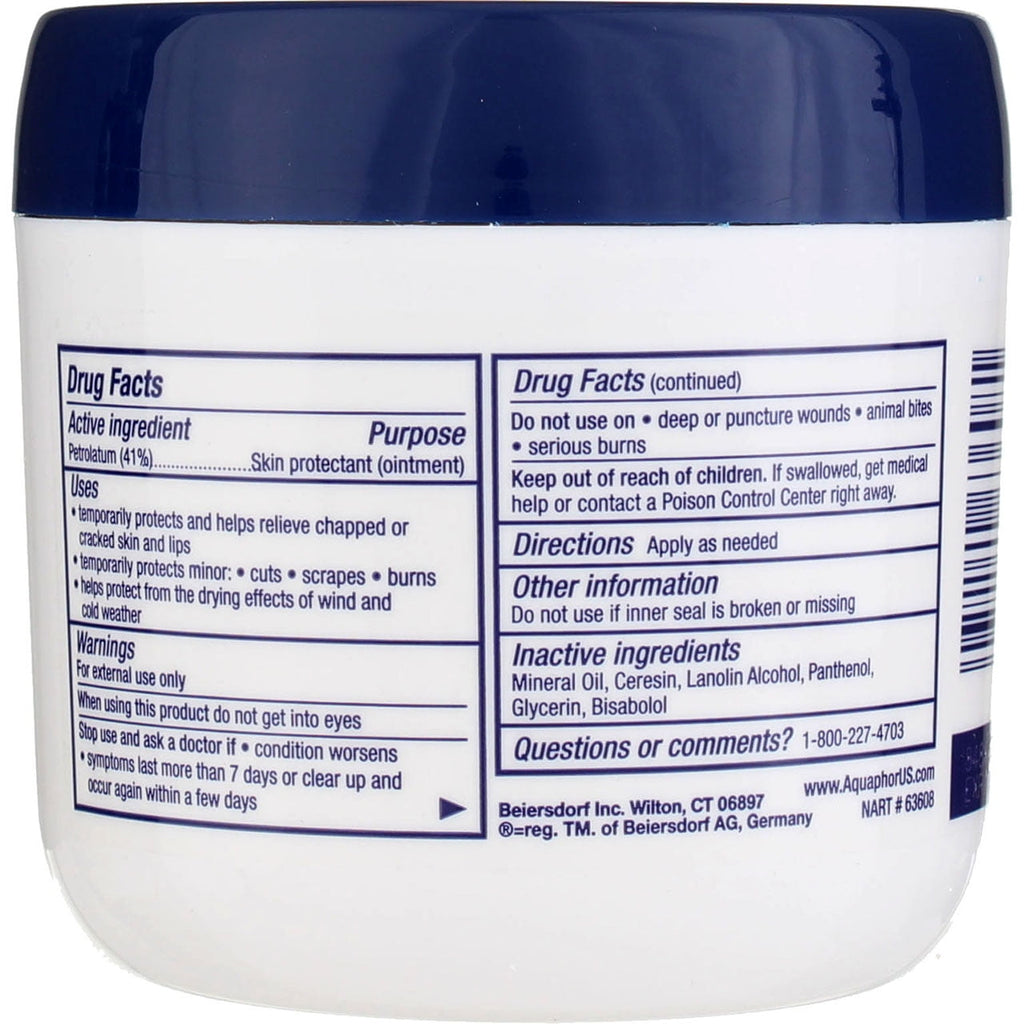 2 pack Aquaphor Healing Ointment, Advanced Therapy, 14oz Jar Skin Protectant