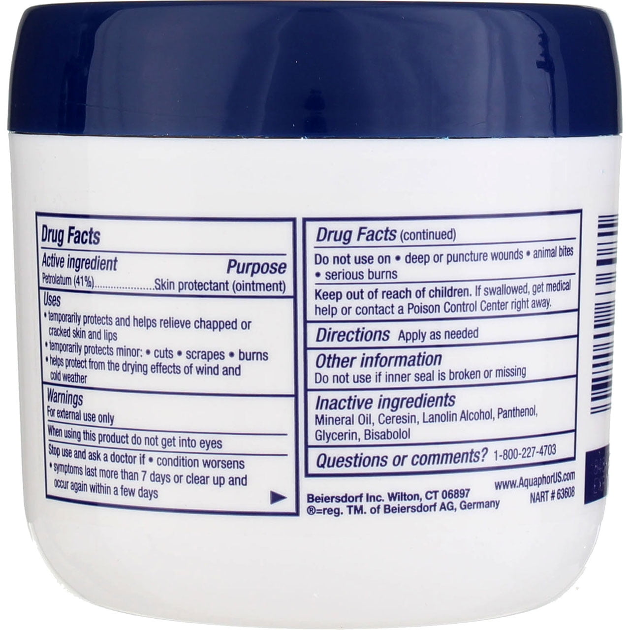 Aquaphor Healing Skin Ointment, 14 oz (Pack of 4)