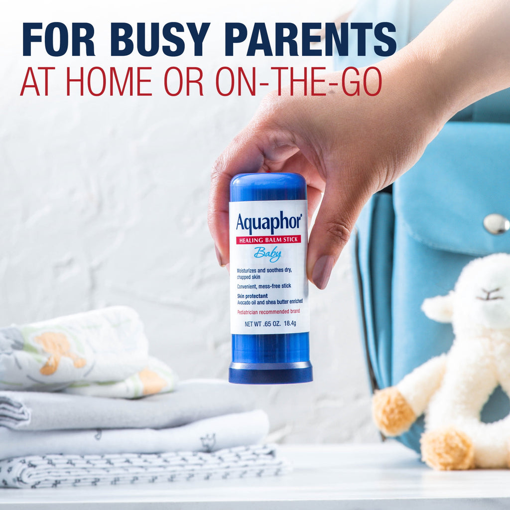(2 pack) Aquaphor Baby Healing Balm Stick for Dry, Chapped, Chafed Skin, Hypoallergenic, Mess-Free, 0.65 oz
