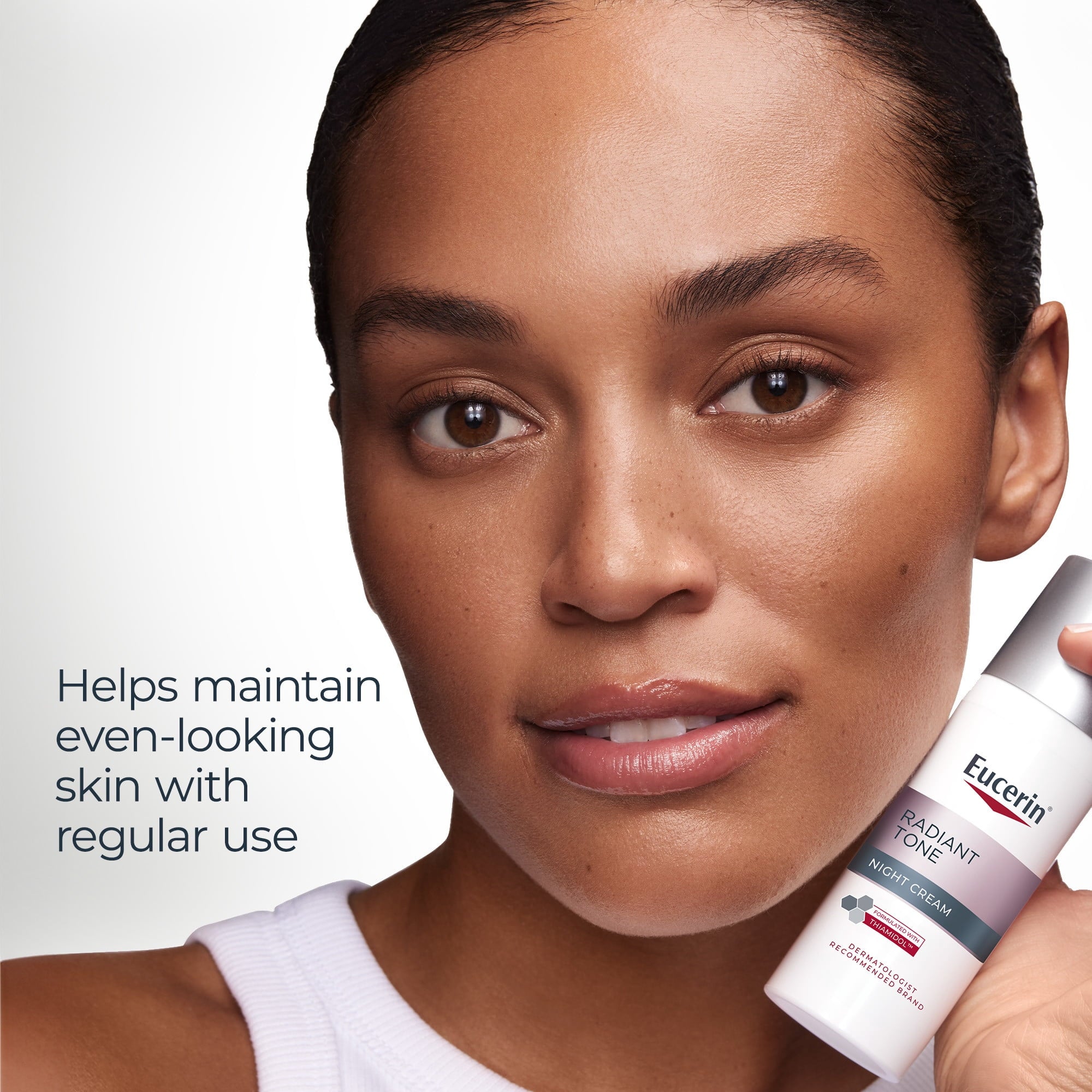 Eucerin Radiant Tone Night Cream, Dark Spot Corrector with Thiamidol, 1.7 oz