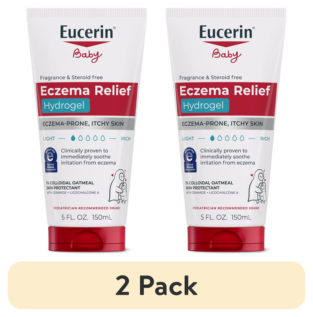 (2 pack) Eucerin Baby Eczema Relief Hydrogel for Dry, Itchy, Eczema-Prone Skin, 5 Fl Oz Tube