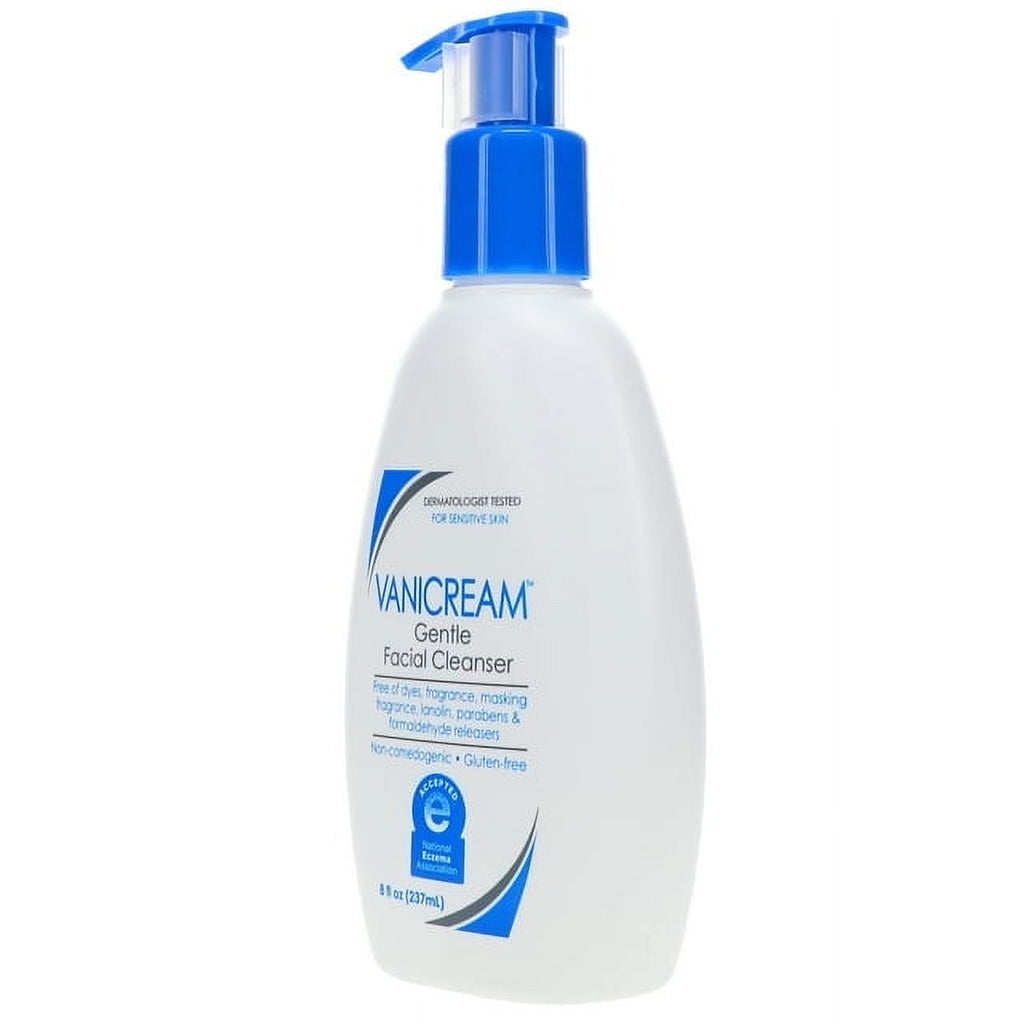 Vanicream, Gentle Facial Cleanser, For Sensitive Skin, Fragrance Free, 8 fl oz - 2 Pack