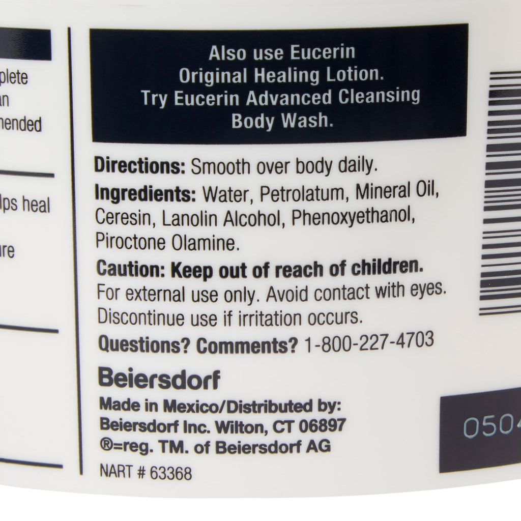 Eucerin Original Unscented Hand and Body Moisturizer Cream 16 oz. Jar 72140000021 1 Ct