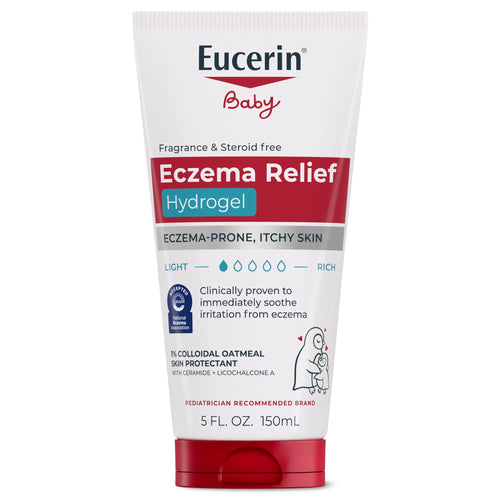 (2 pack) Eucerin Baby Eczema Relief Hydrogel for Dry, Itchy, Eczema-Prone Skin, 5 Fl Oz Tube
