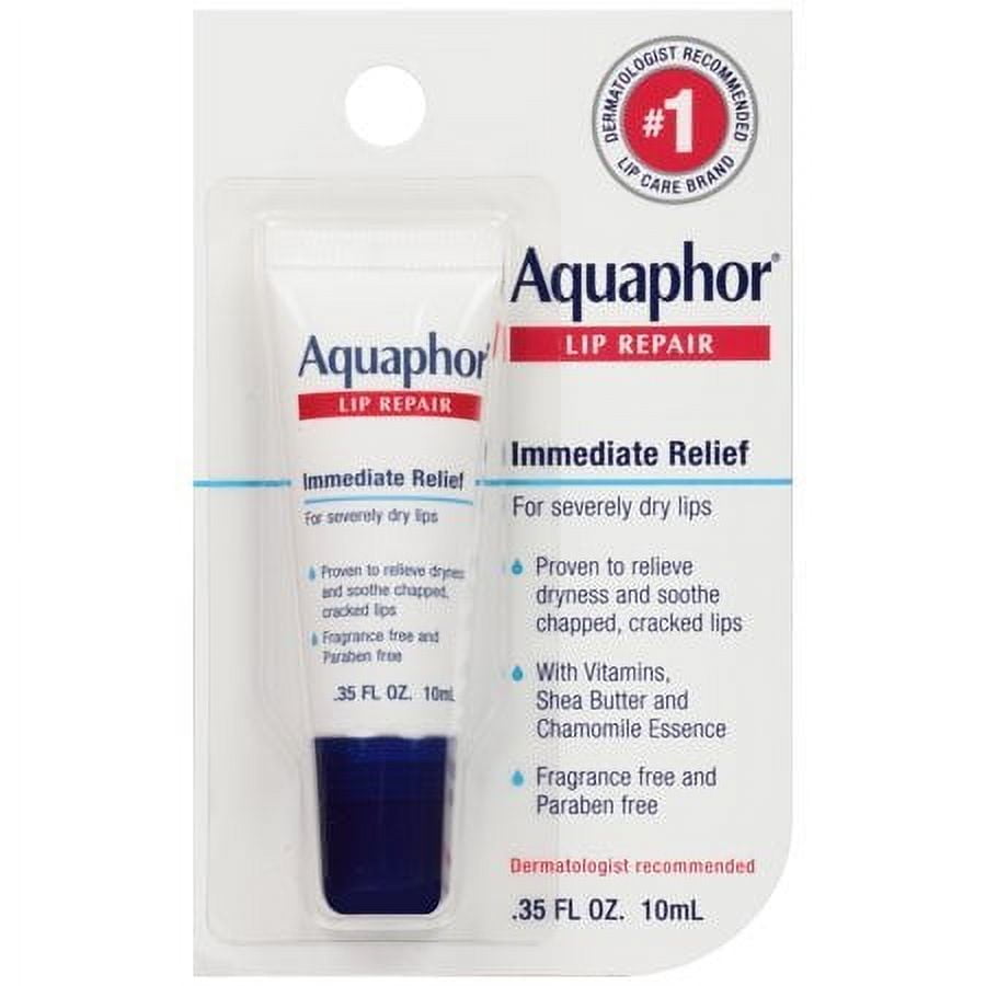 (3 pack) Aquaphor Lip Repair .35 fl. oz. Carded Pack