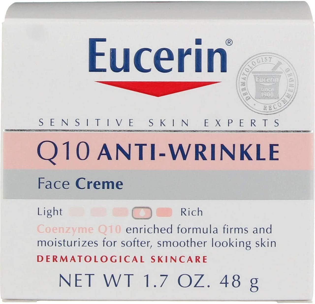 Eucerin Face Cream Anti Wrinkle Moisturize Skin Alcohol Free, 1.7Oz