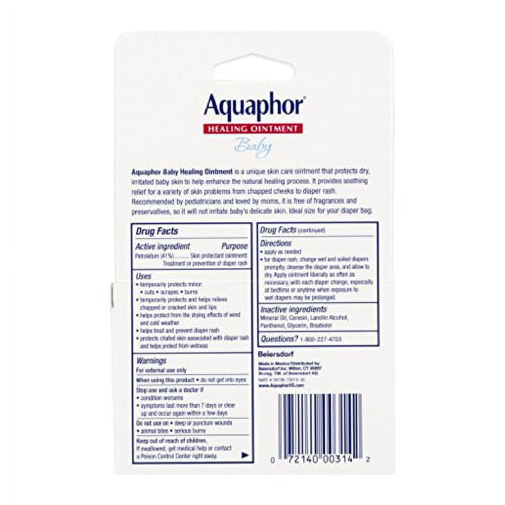 Aquaphor Baby Healing Ointment Advanced Therapy 2 tubes 0.35 oz (Pack of 3)