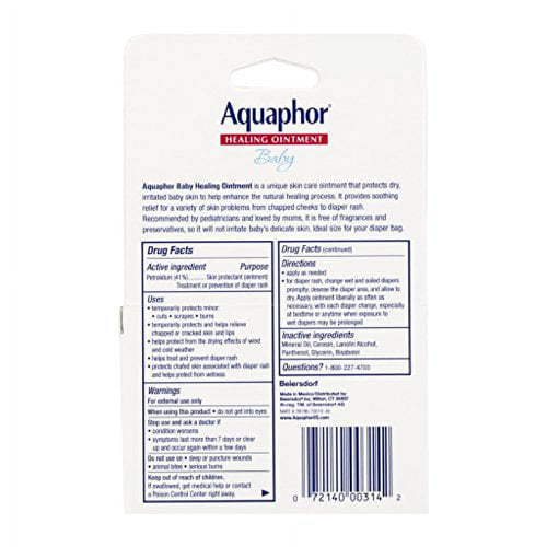 Aquaphor Baby Healing Ointment Advanced Therapy 2 tubes 0.35 oz (Pack of 3)