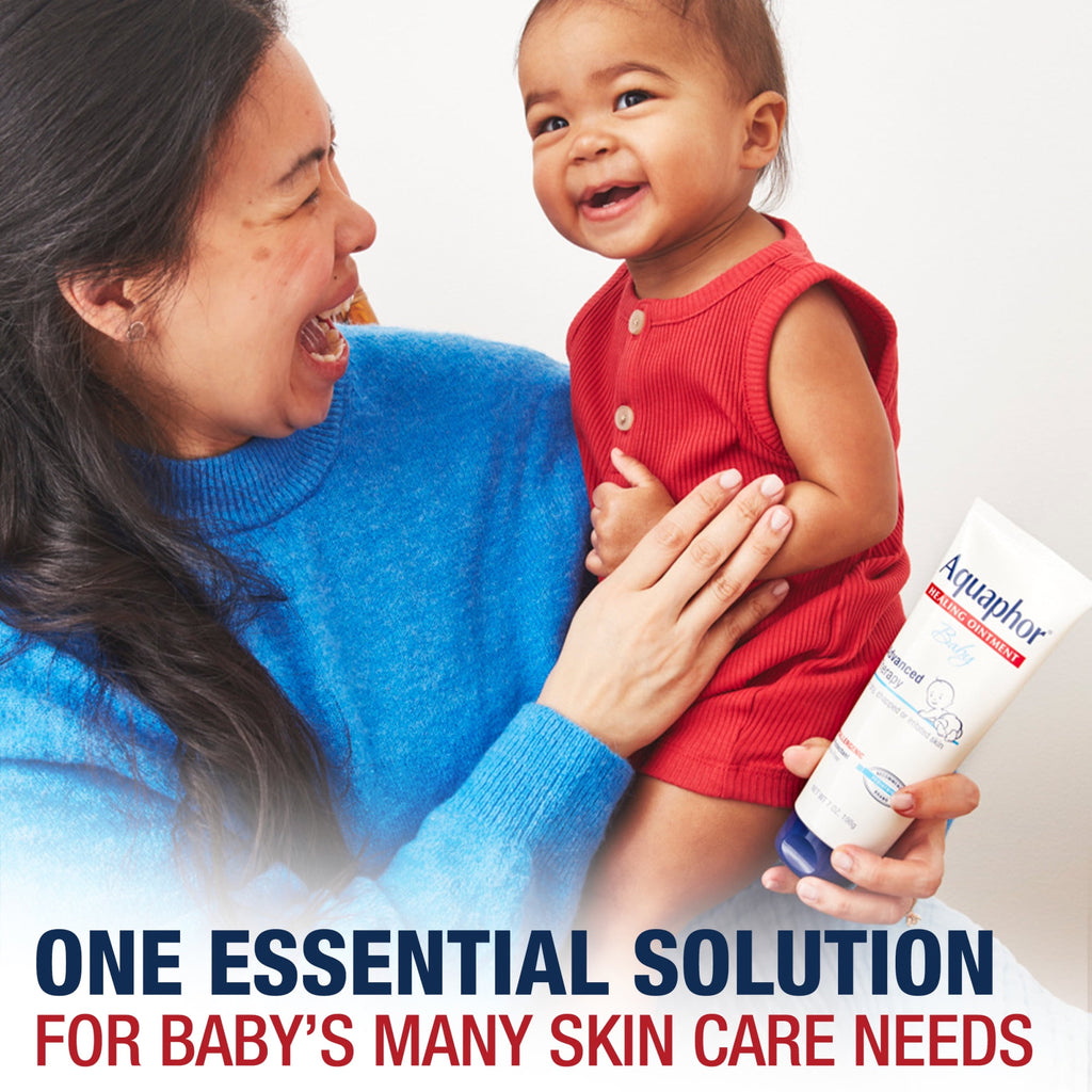 Aquaphor Baby Skincare Essentials Gift Set with Baby Wash, Ointment and Diaper Rash Cream, 3 Piece