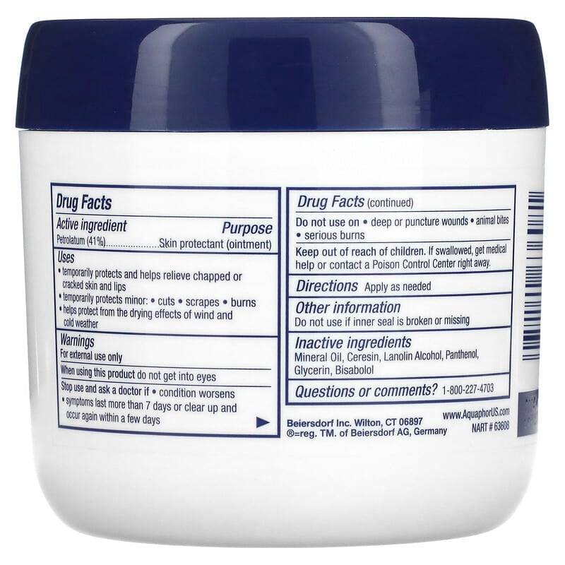 Aquaphor, Advanced Therapy, Healing Ointment, 14 oz (396 g) Pack of 3