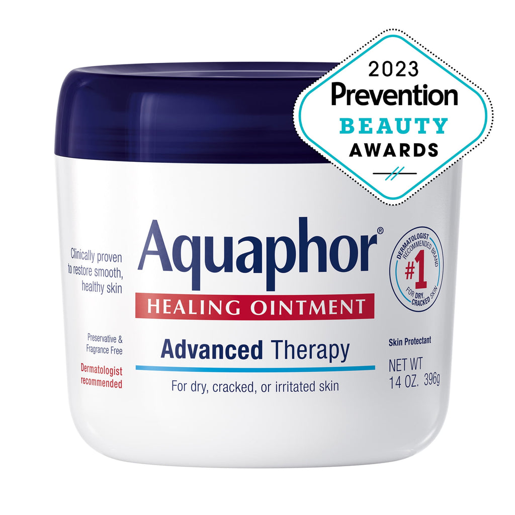 (2 pack) Aquaphor Healing Ointment Skin Protectant for Dry, Cracked, Irritated Skin, Fragrance Free, 14 oz