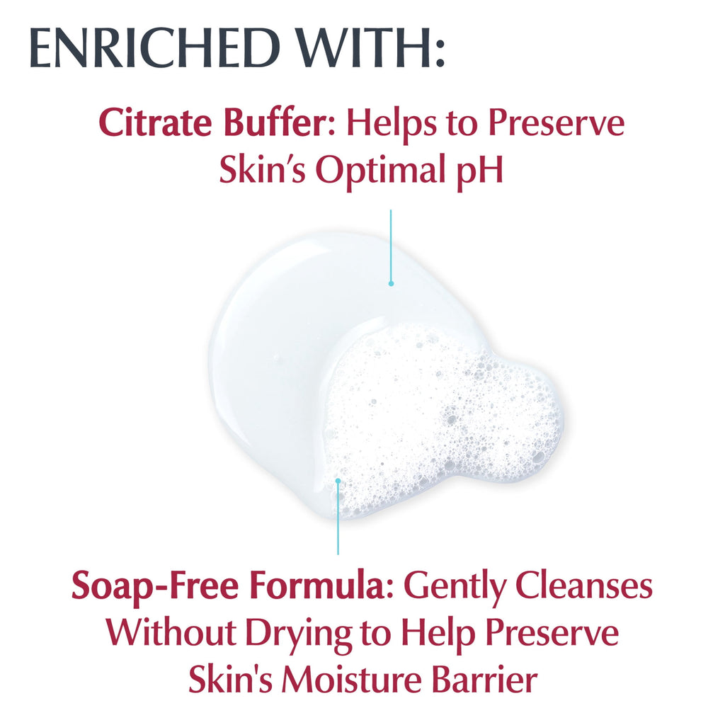 Eucerin Advanced Repair Cleansing Body and Face Cleanser for Normal to Dry, Sensitive Skin, 16.9 fl oz Bottle