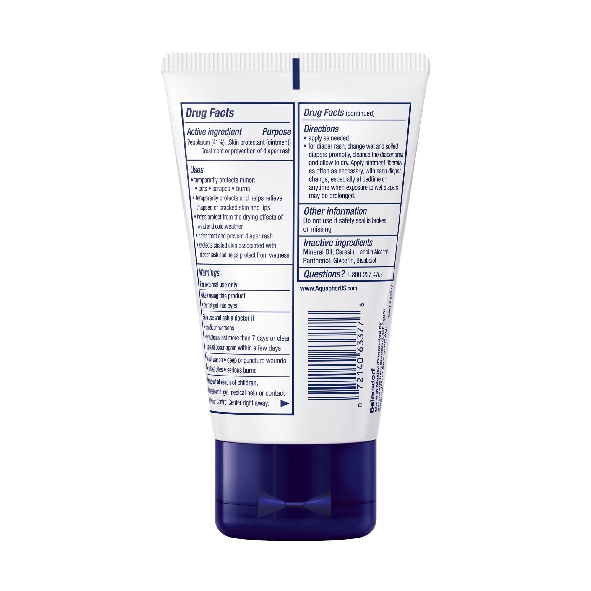 Aquaphor Baby Healing Ointment 3 oz (Pack of 6)