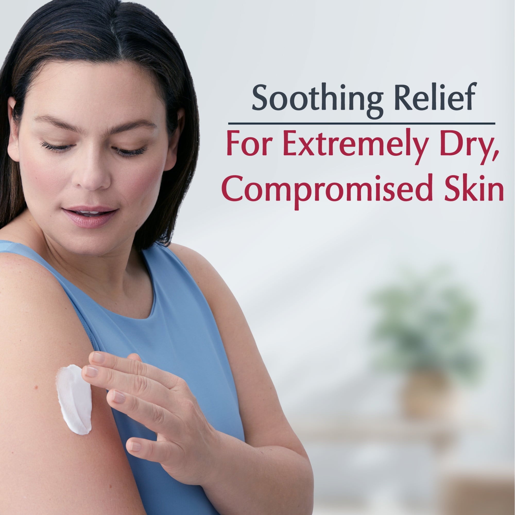 Eucerin Original Healing Body Cream for Extra Dry Skin, Emollient-Rich, Fragrance Free, 2 oz
