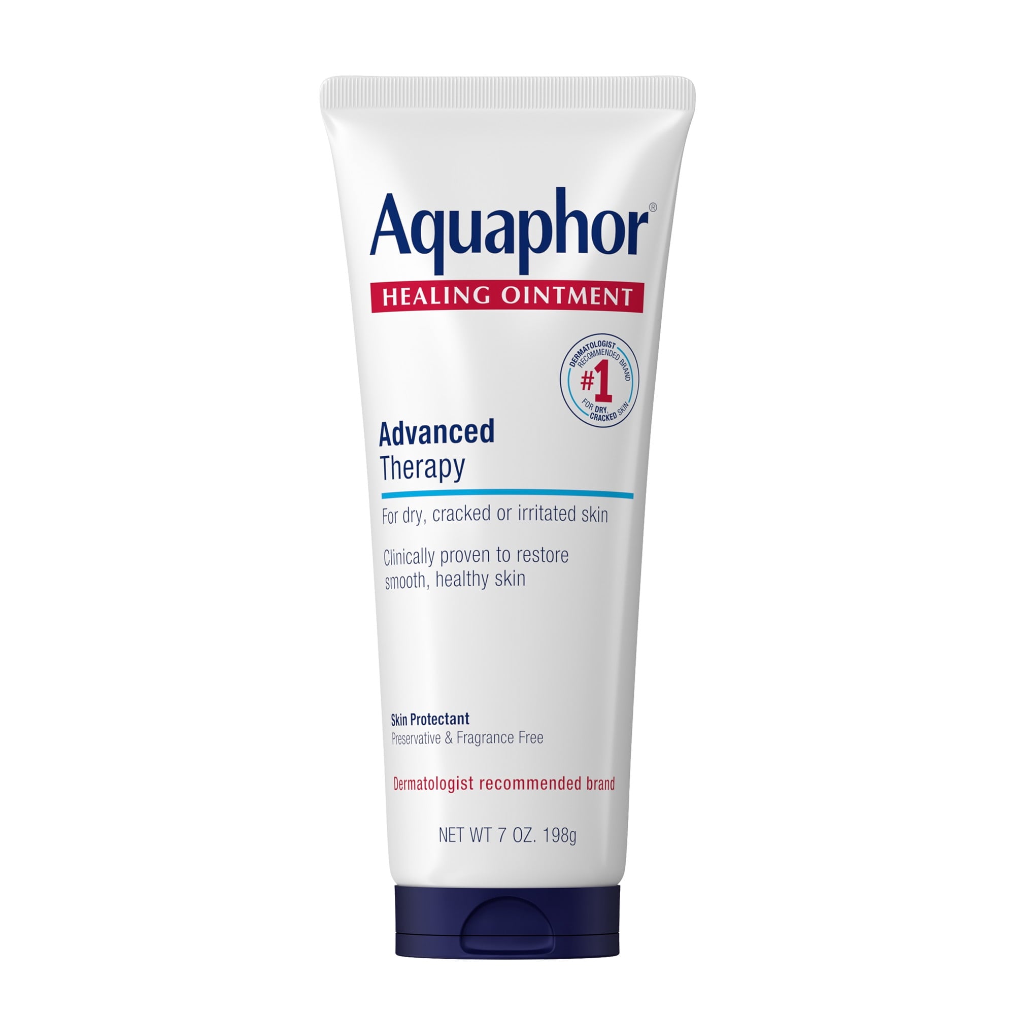 (3 pack) Aquaphor Healing Ointment Skin Protectant for Dry, Cracked, Irritated Skin, Fragrance Free, 7 oz