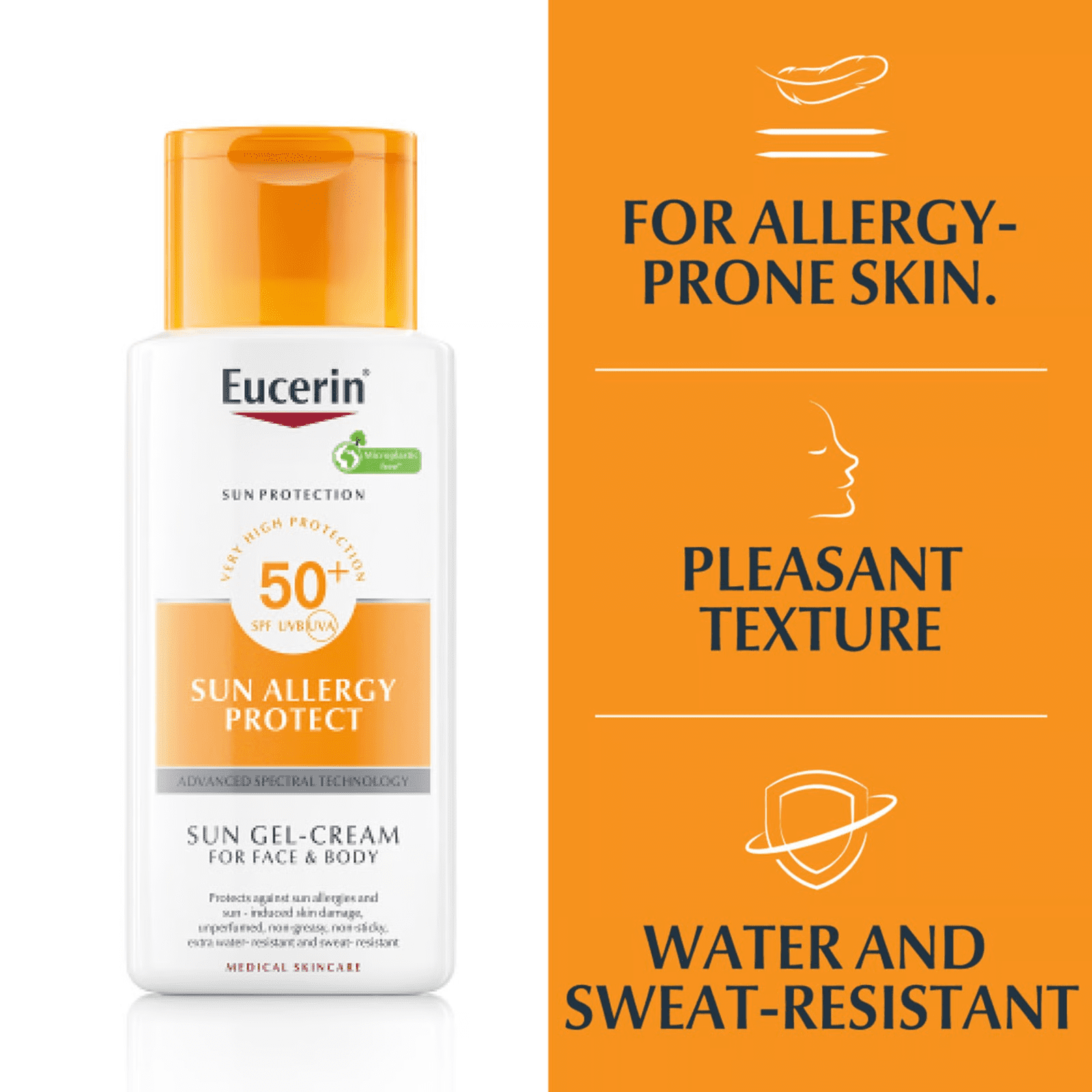 Eucerin Sun Allergy Protect Sun Gel-Cream SPF50+ 150ml (5.07floz)