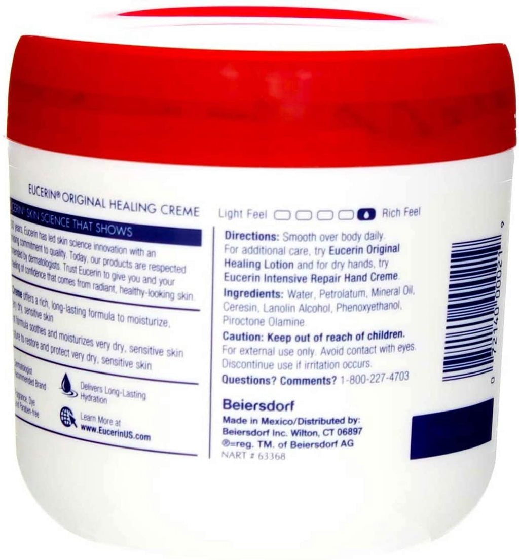 Eucerin Original Healing Creme 16 oz (Pack of 3)