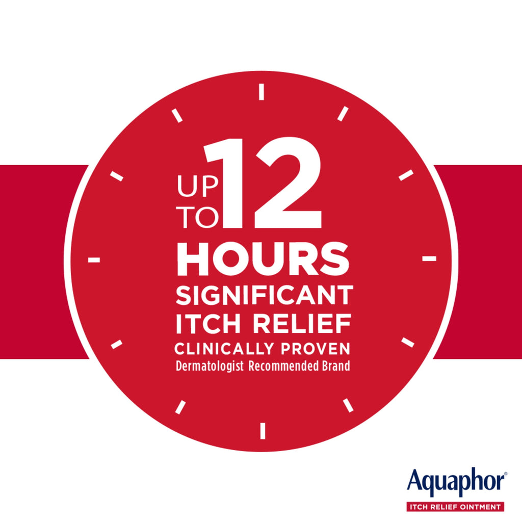 Aquaphor Itch Relief Ointment, Hydrocortisone Anti-Itch Cream, Fast-Acting, 1 oz