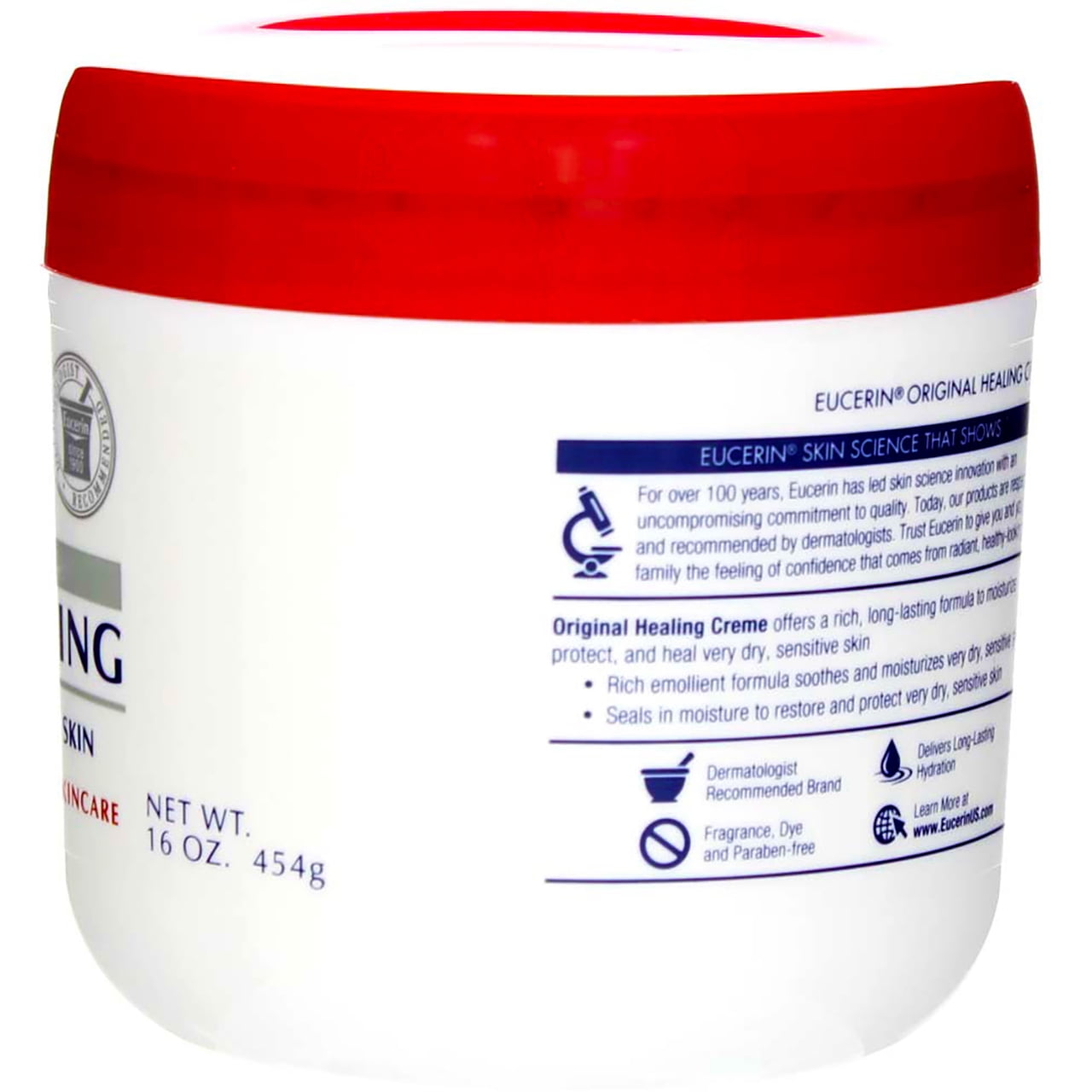 Eucerin Original Healing Rich Creme 16 oz (Pack of 4)