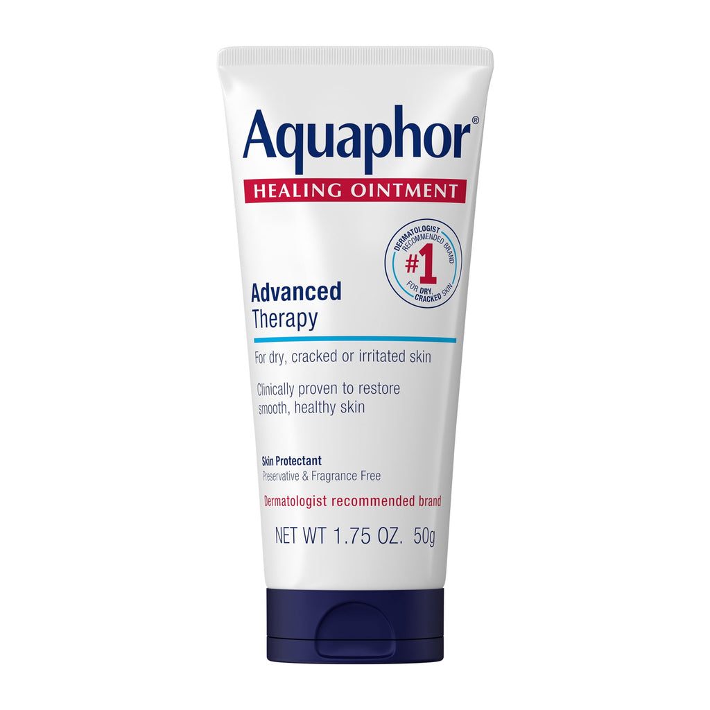 (2 pack) Aquaphor Healing Ointment Skin Protectant for Dry, Cracked, Irritated Skin, Travel Size, 1.75 oz