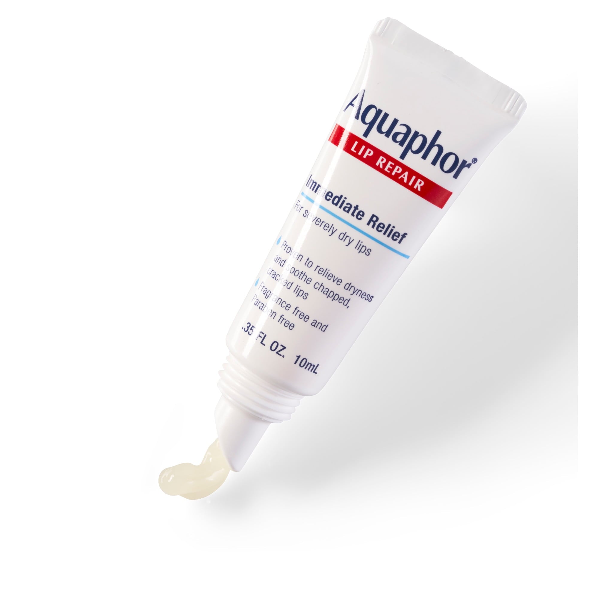 (6 pack) Aquaphor Lip Repair Ointment for Dry Chapped Lips, Lip Balm with Shea Butter, 0.35 fl oz, 2 Pack