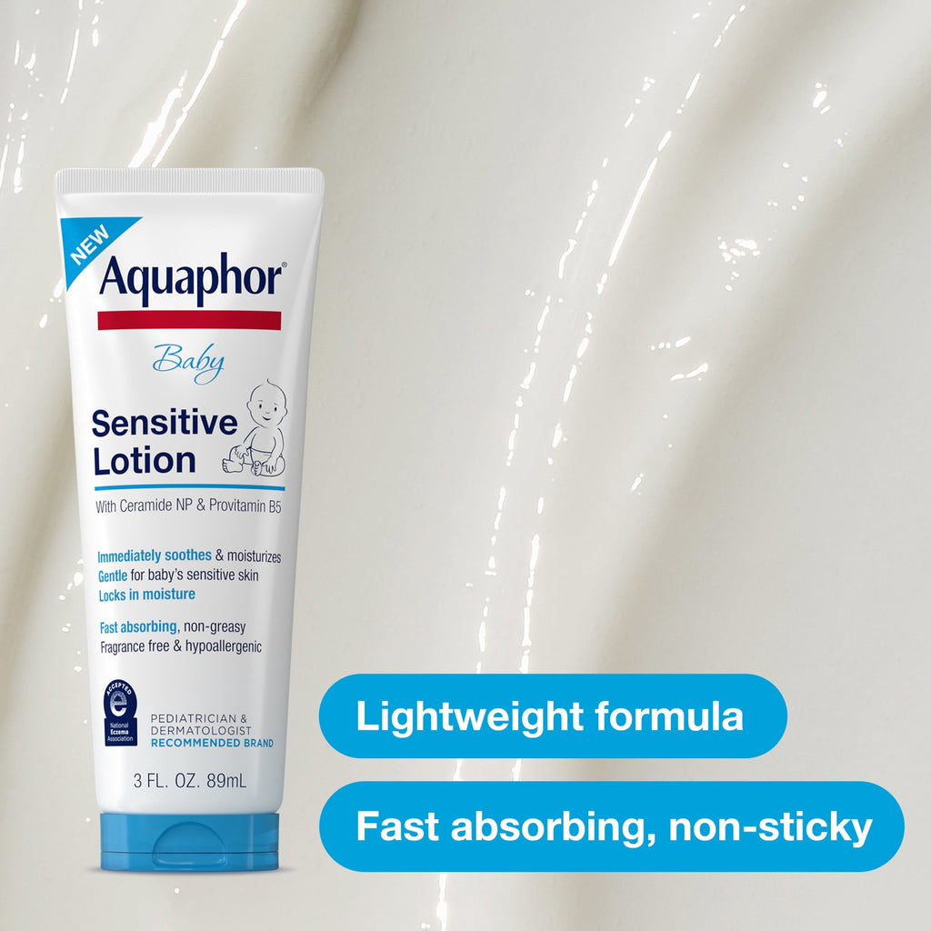 Aquaphor Baby Sensitive Lotion, Baby Lotion, 3 fl oz