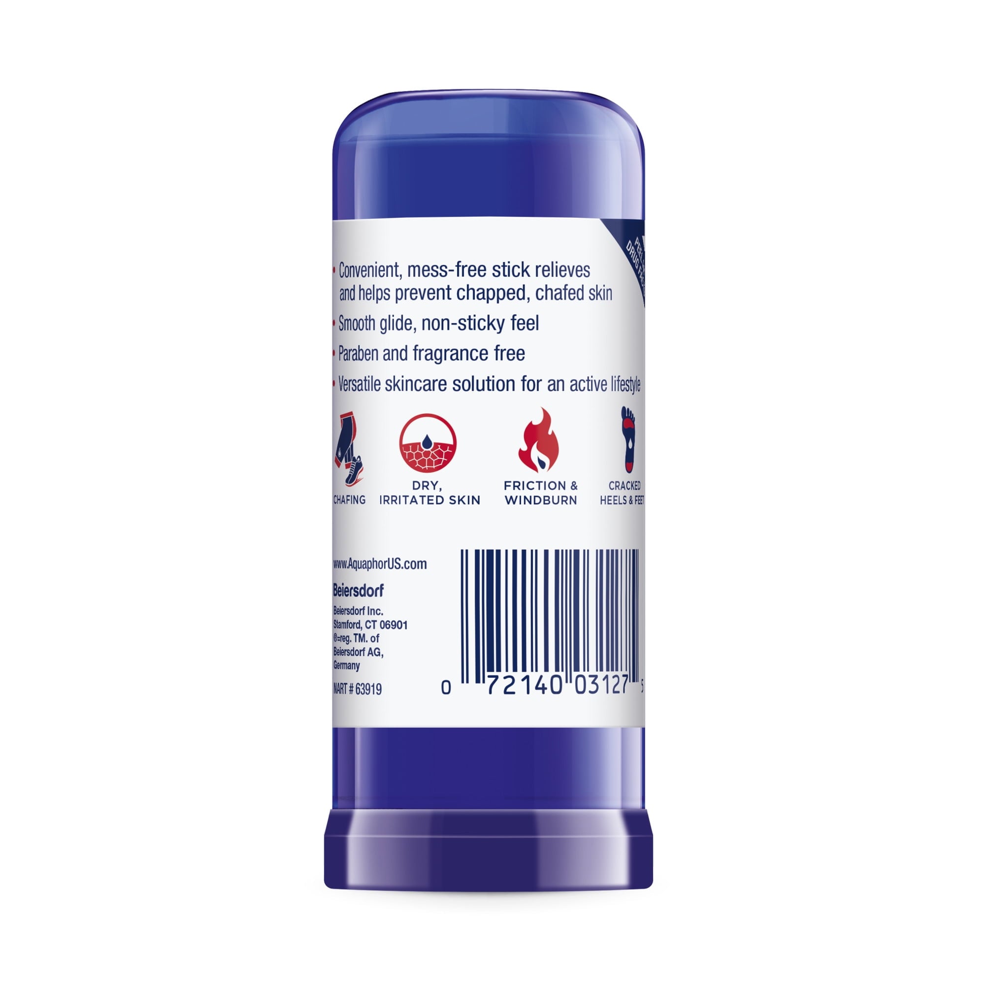 Aquaphor Healing Balm Stick for Chapped, Chafed Skin with Avocado Oil and Shea Butter, 0.65 oz