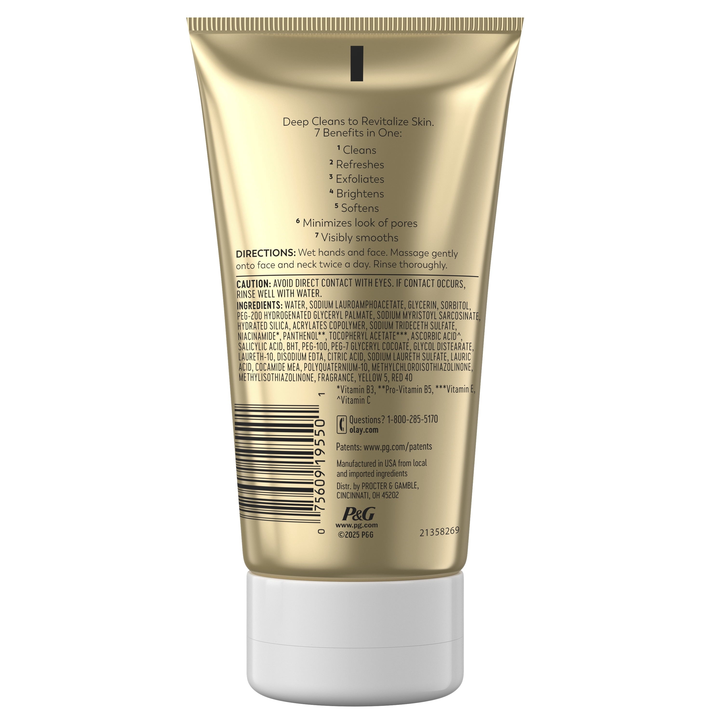 Olay Total Effects Refreshing Citrus Scrub Face Cleanser, 5.0 fl oz