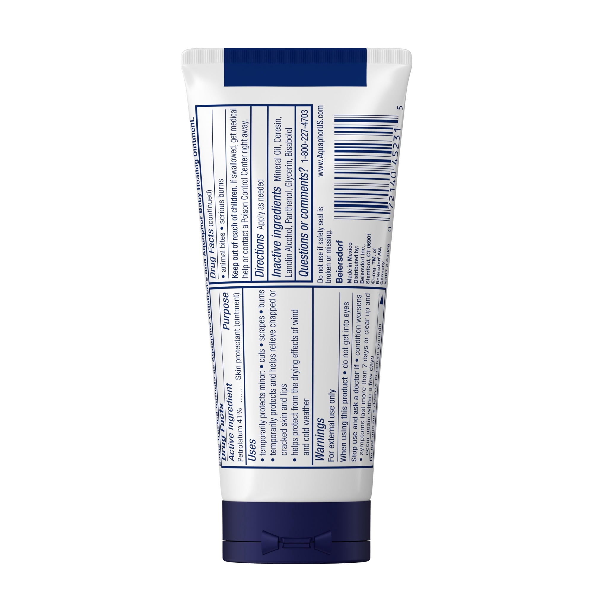 (2 pack) Aquaphor Healing Ointment Skin Protectant for Dry, Cracked, Irritated Skin, Travel Size, 1.75 oz