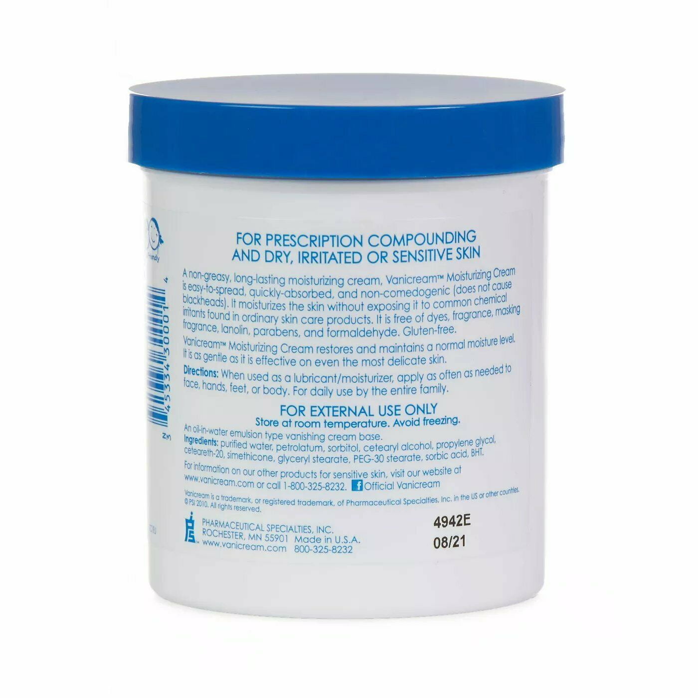 Vanicream Moisturizing Skin Cream 16 oz