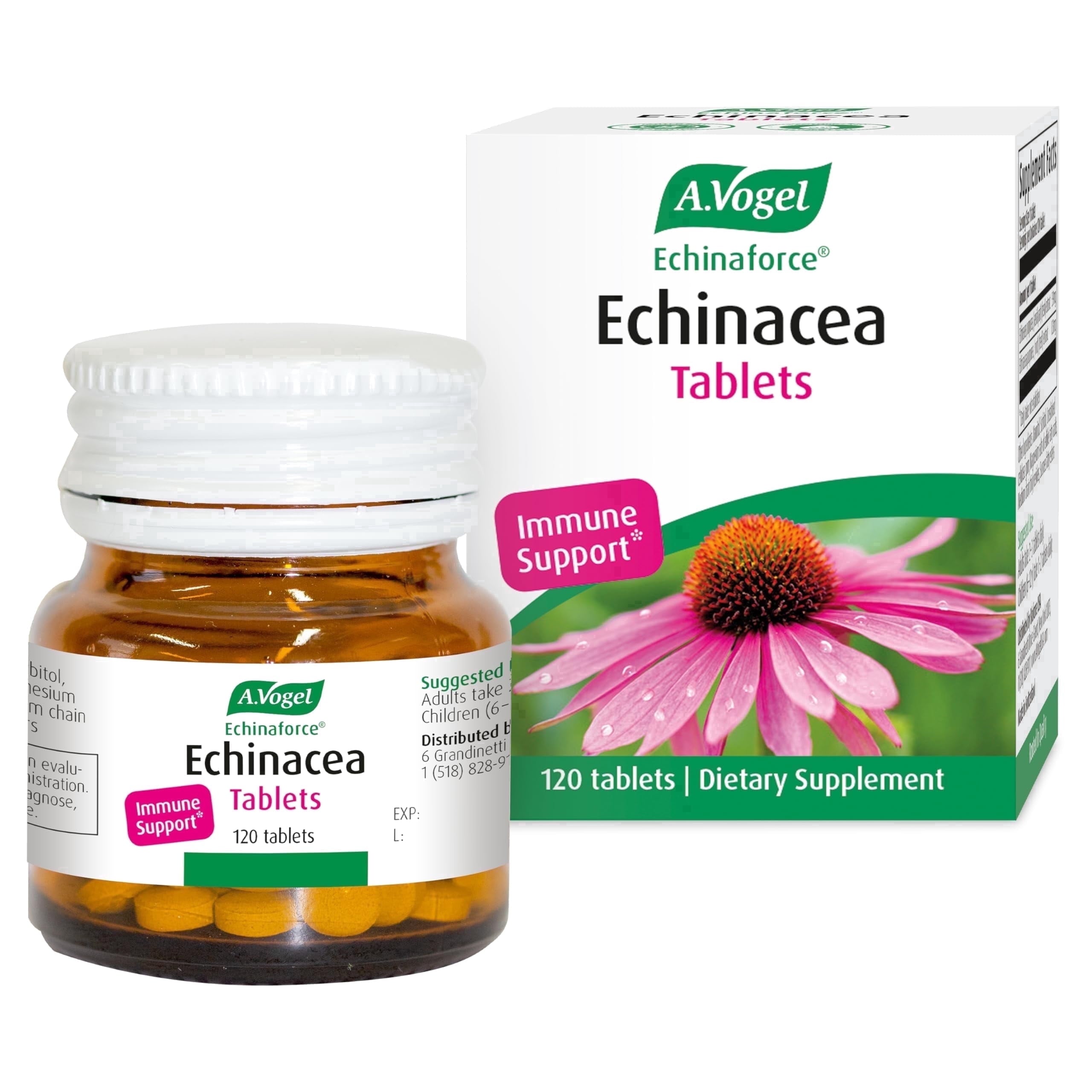 A. Vogel Echinaforce Echinacea Tablets – Fresh Organic Formula – Herbal Supplement – Daily Immune Support – Non-GMO - 120 Tablets