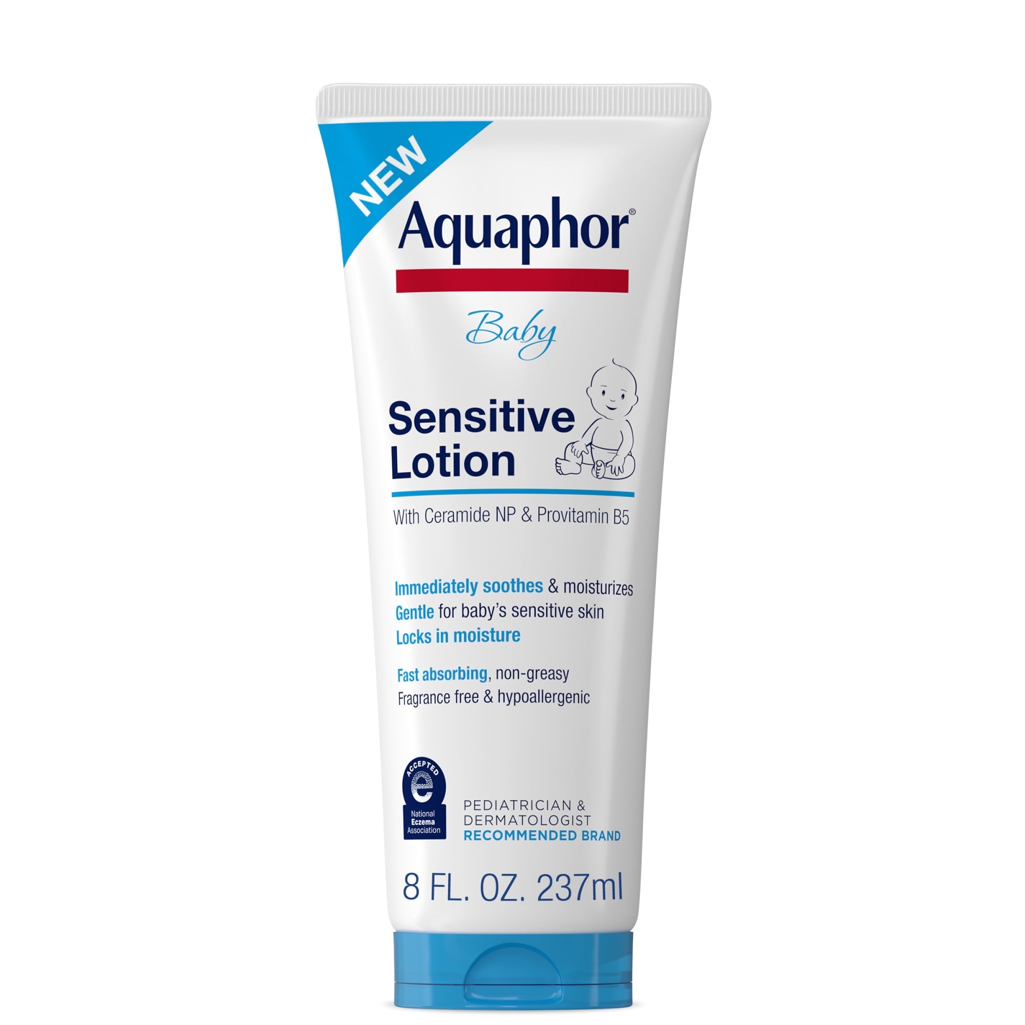 Aquaphor Baby Sensitive Lotion, Baby Lotion, 8 fl oz