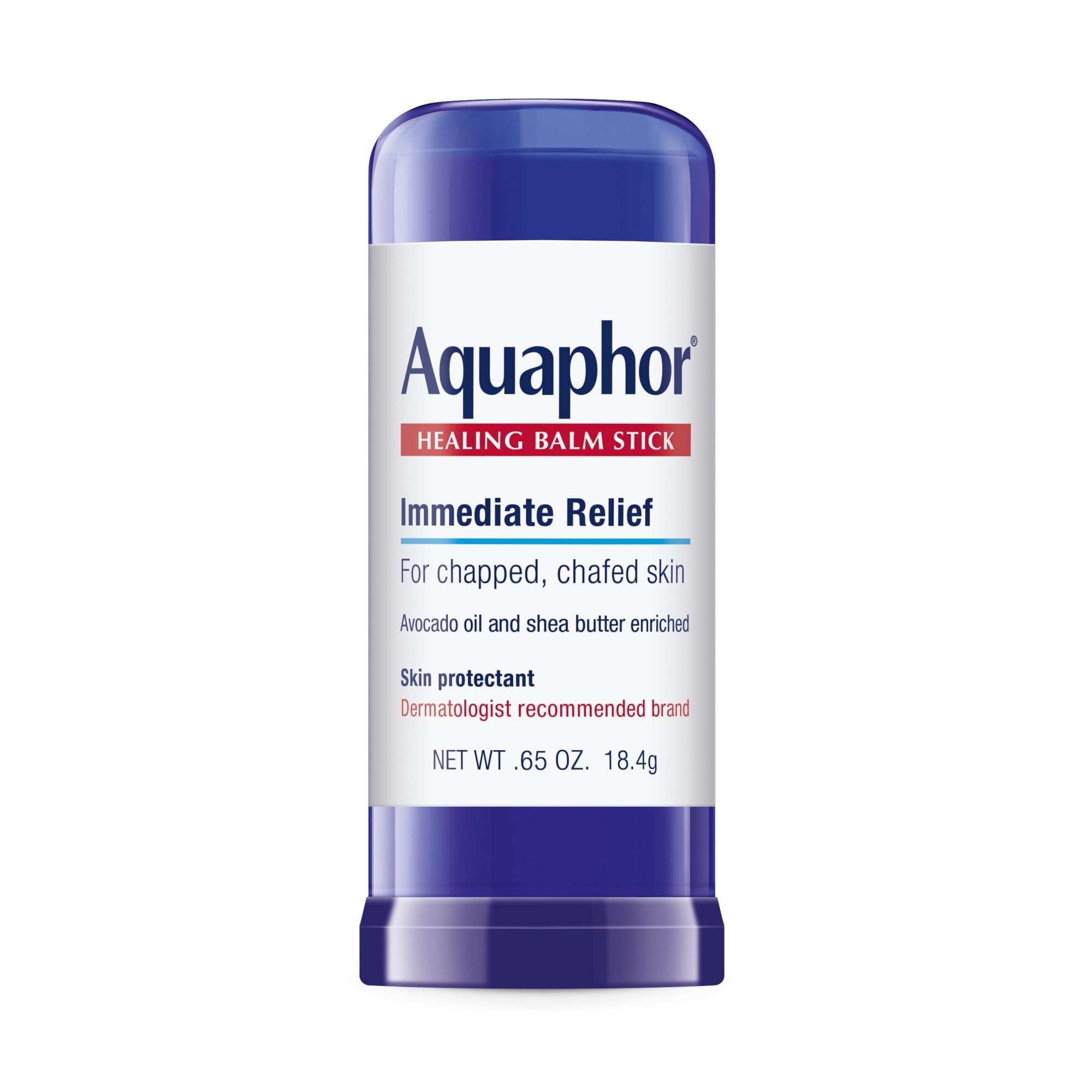 Aquaphor Healing Balm Stick for Chapped, Chafed Skin with Avocado Oil and Shea Butter, 0.65 oz