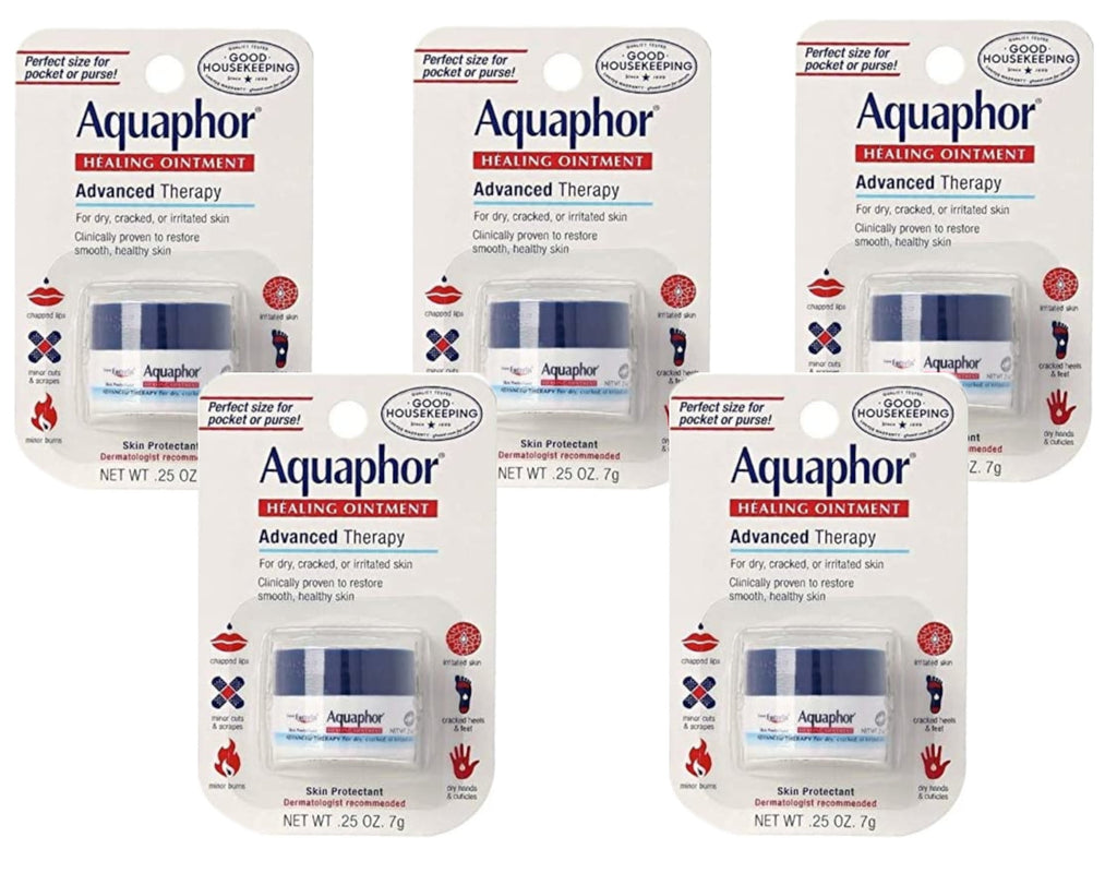 Aquaphor Healing Ointment, Advanced Therapy .25oz. (Pack of 5)