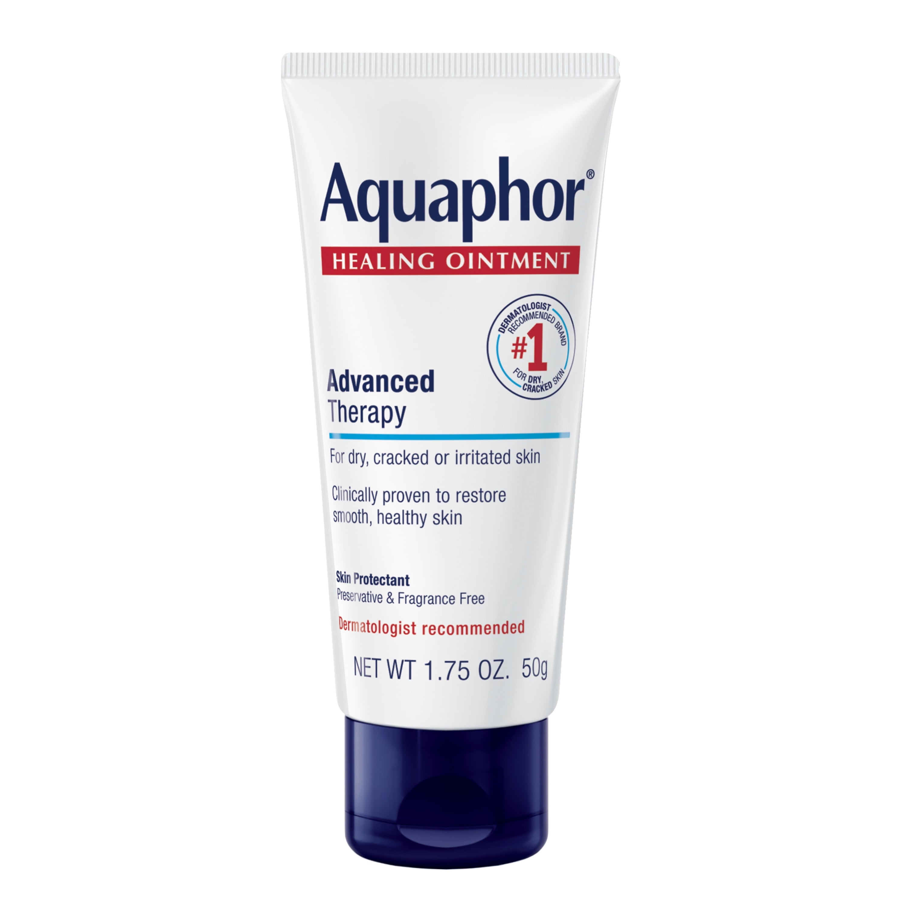 Aquaphor Healing Ointment Skin Protectant For Dry and Cracked Skin, 1.75 oz. Tube
