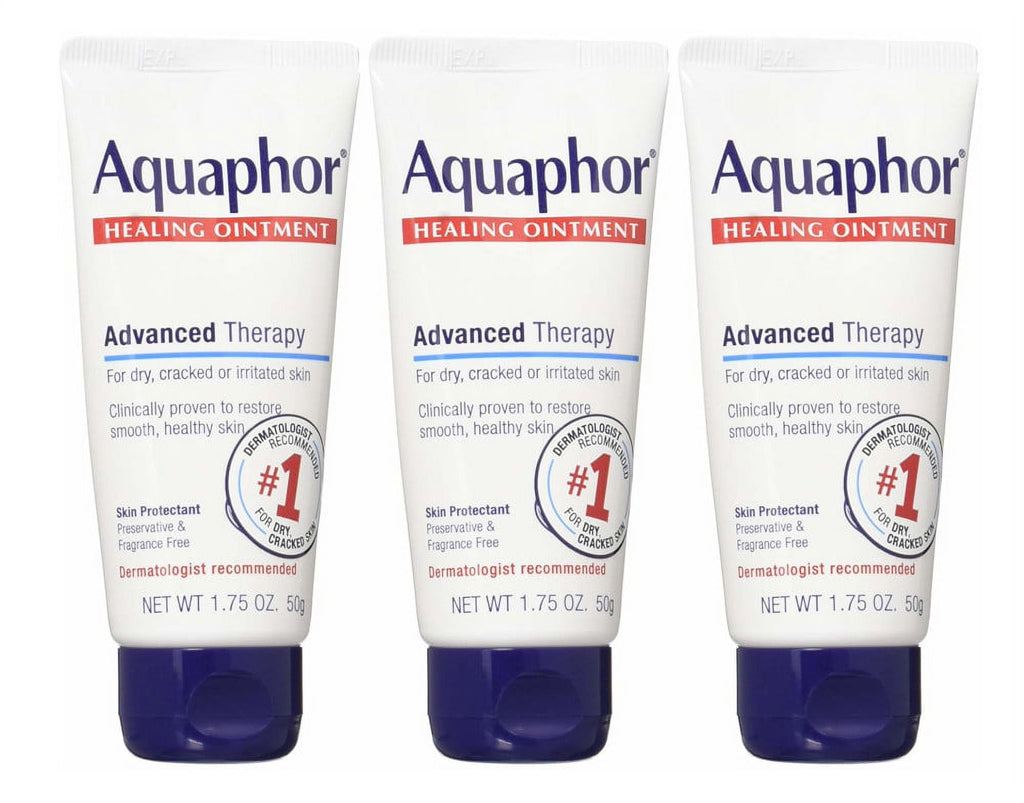 Aquaphor Healing Ointment 1.75 Ounce Tube (52ml) (3 Pack)