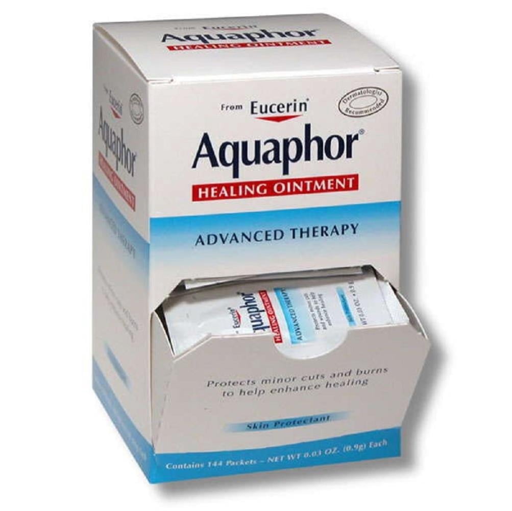 Aquaphor Healing Ointment,contains 144 packets,NET WT 0.03 OZ.(0.9g)Each By Visit the Eucerin Store