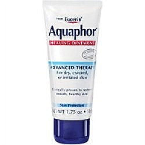Aquaphor Advanced Therapy Healing Ointment Skin Protectant Tube, Unscented, 1.75 oz (12 Pack) (Bundle)