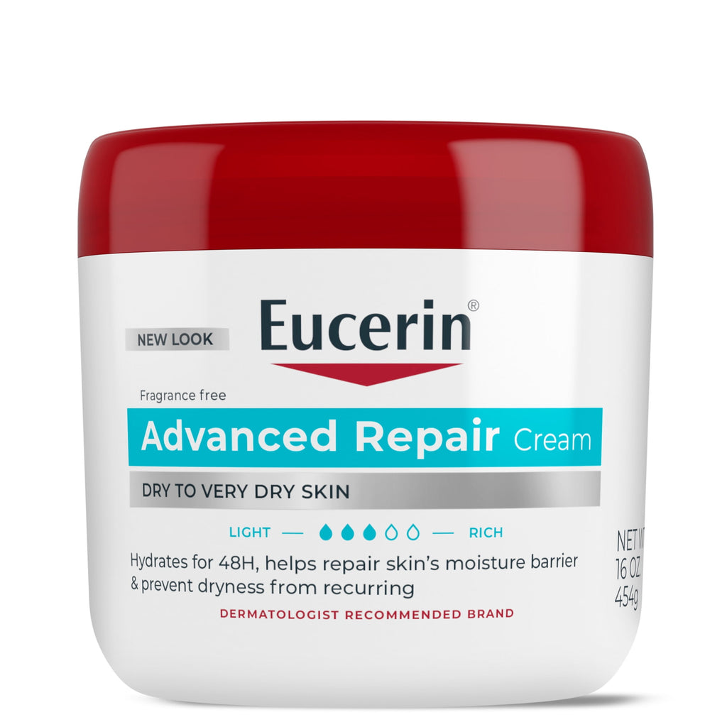 Eucerin Advanced Repair Body Cream for Dry Skin, 16 oz Jar