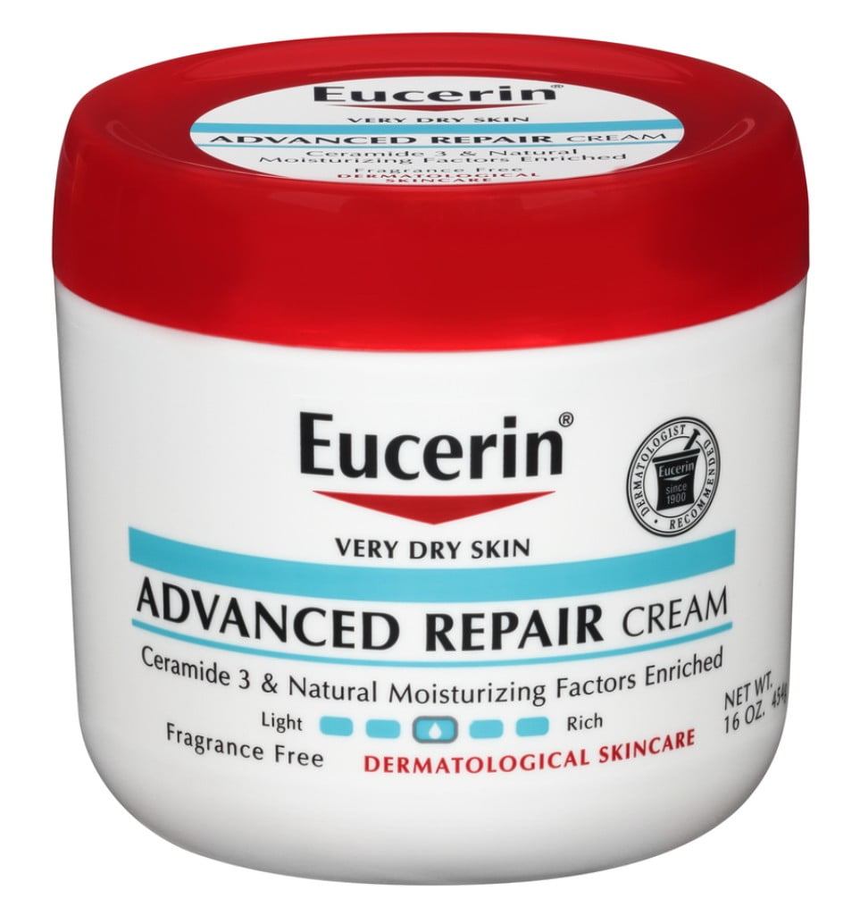 Eucerin Cream Advanced Repair 16 Ounce Jar (473ml) (Pack of 2)