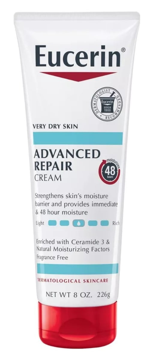 Eucerin Cream Advanced Repair 8oz Tube (Pack of 3)