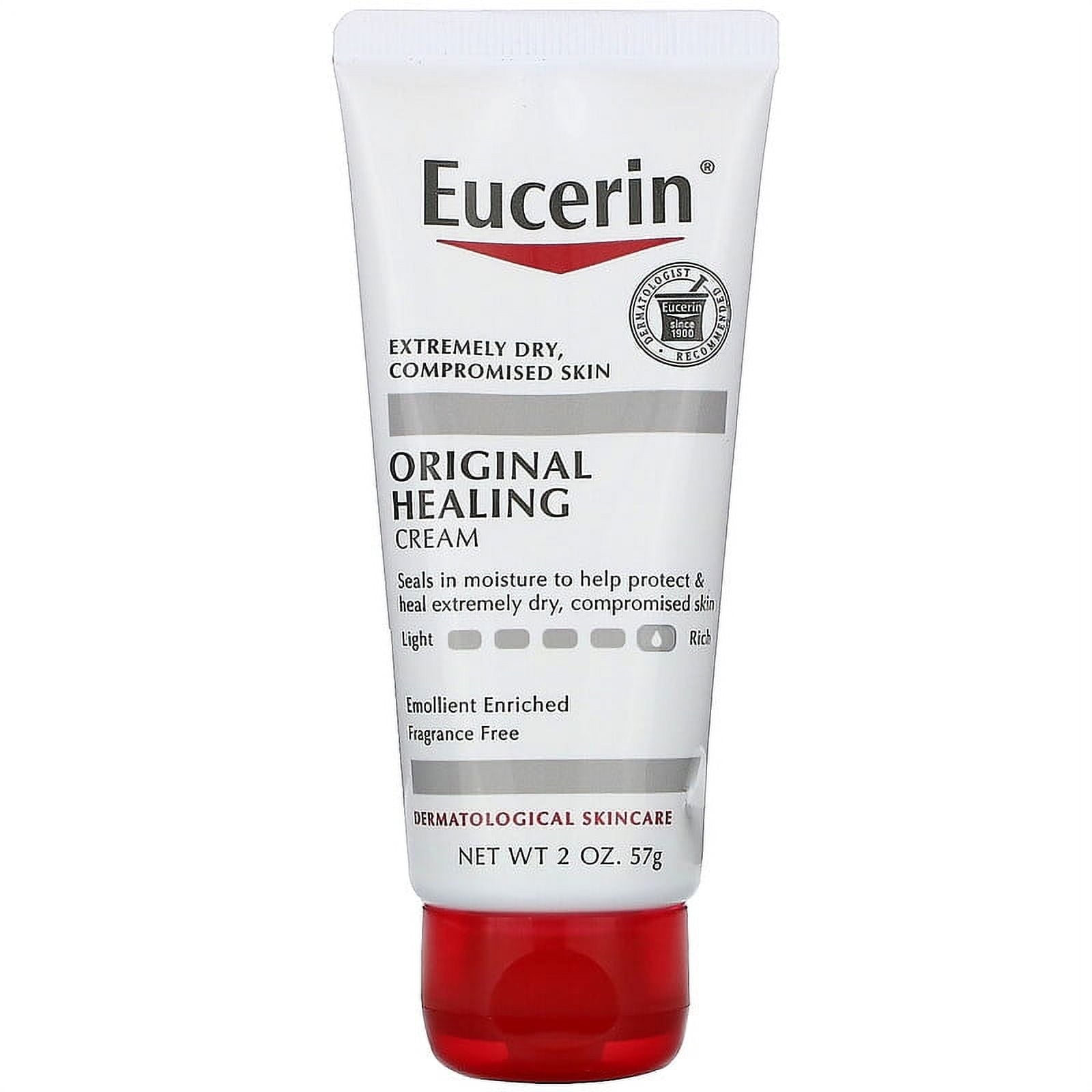 Eucerin Original Healing & Emollient Creme, Fragrance Free, 2 oz, 9-Pack
